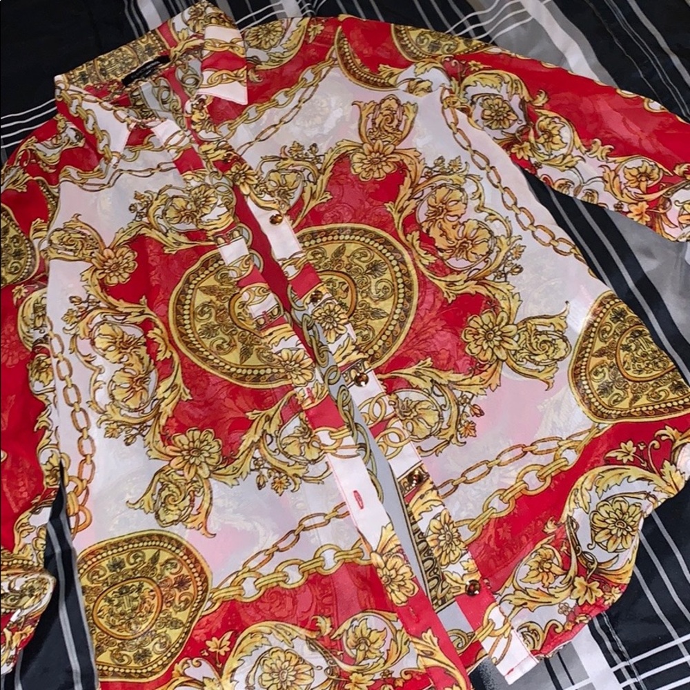 Printed Button Shirt - Picture 2 of 2